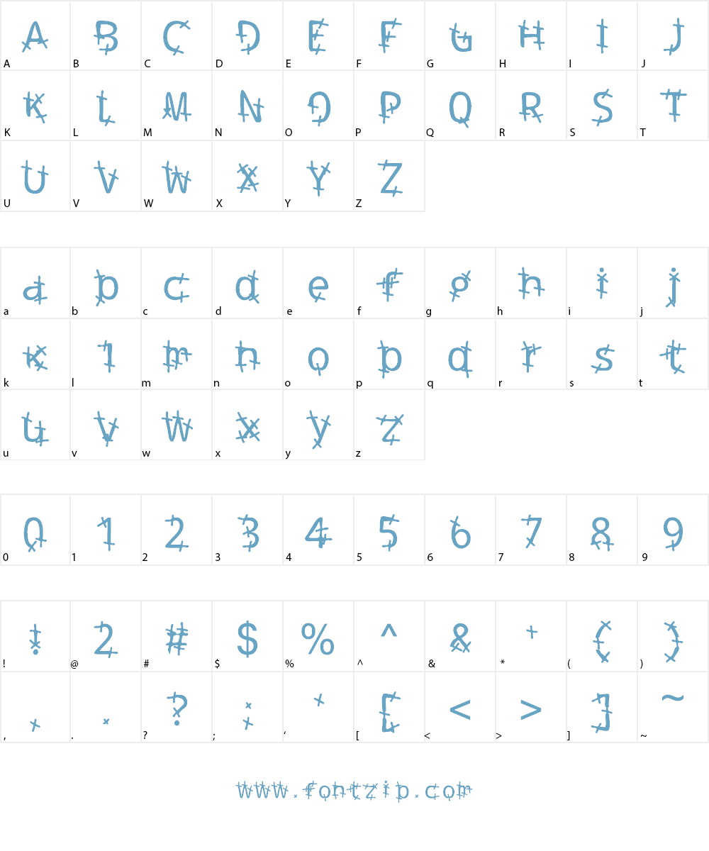 the cross of the sanctuary Font Character
